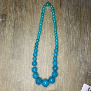 Vintage 1960’s Turquoise/Green Bubble Bead Necklace